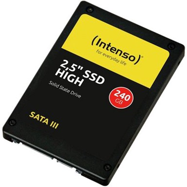 INTENSO SSD disk 240GB High, SATA3, 2.5", maks do 520/480 MB/s